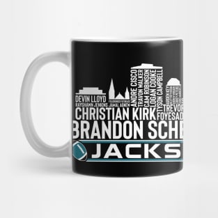 Jacksonville Football Team 23 Player Roster, Jacksonville City Skyline Mug